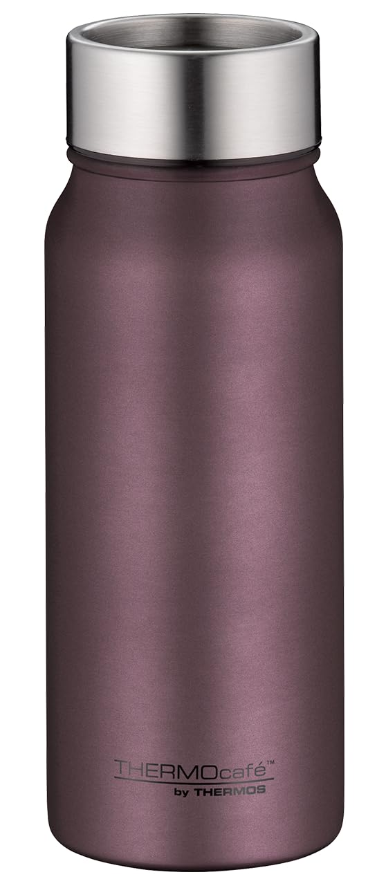 THERMOcafé by THERMOS TC Drinking Mug Burgundy Mat 0.50 L, Thermal Mug, Stainless Steel, Insulated Mug, Coffee Mug to Go Thermo, Leak-Proof, 9 Hours Hot & 18 Hours Cold, Dishwasher Safe, BPA-Free