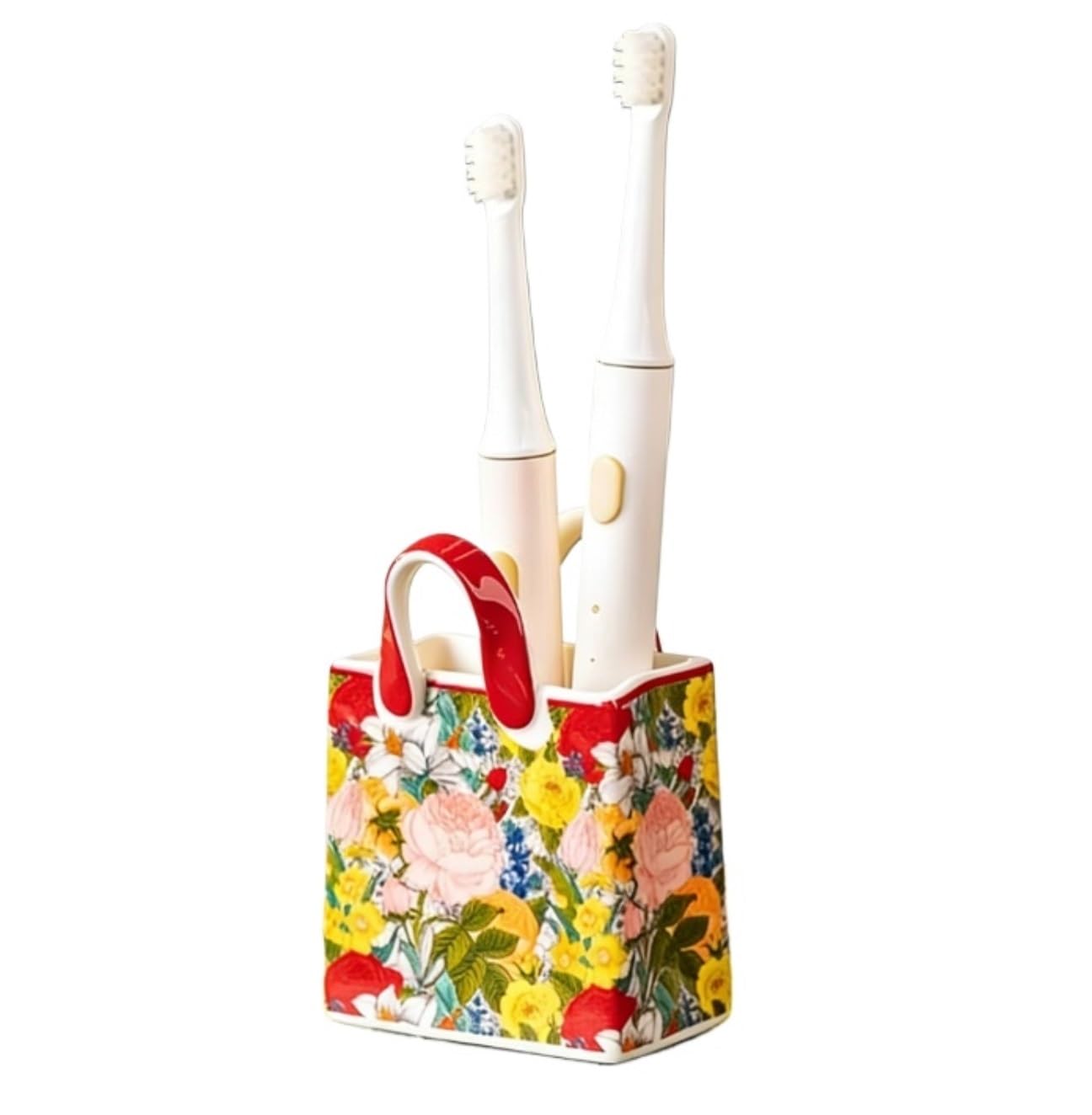 Organizador Cepillos De Dientes Soporte del Tenedor Cepillo De Dientes La Forma Bolso Cerámica For El Contador Vanidad Cuarto Baño Accesorios De Baño