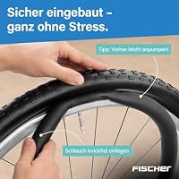 FISCHER Fahrradschlauch 28 Zoll - Dunlop-Ventil - ETRTO 37/45-622 - robust & langlebig – Ansicht 4