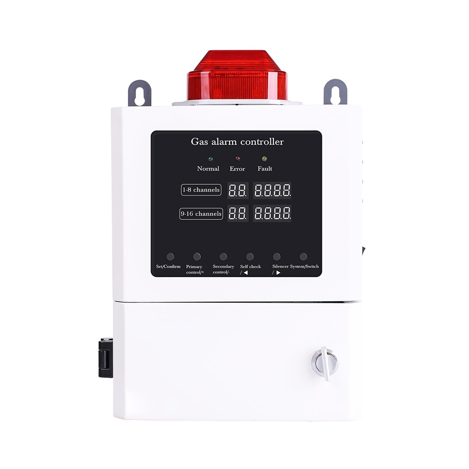 Dmete 16 Channel 4-20Ma 4-20Ma Gas Alarm Controller 1-16 Channel Gas Detector Controller Combustible Toxic Gas Monitor Controller Workshop Monitor(16 Channel 4-20Ma)