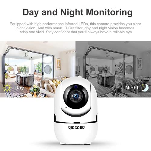 Qiocobo Smart WiFi Indoor Security Camera for Home Pet Dog Cat Camera, 2 Way Audio Voice Interaction, Motion Detection… - Image 6