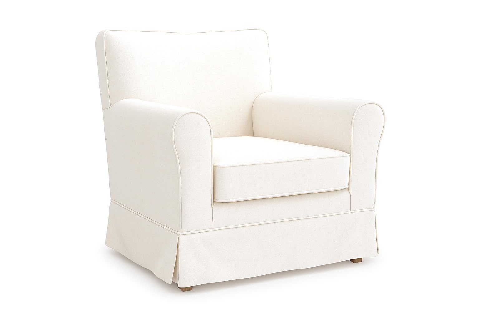FMCTL Jennylund Chair Cover Replacement Ektorp Jennylund Cover, Jennylund Armchair Cover Only!(White)