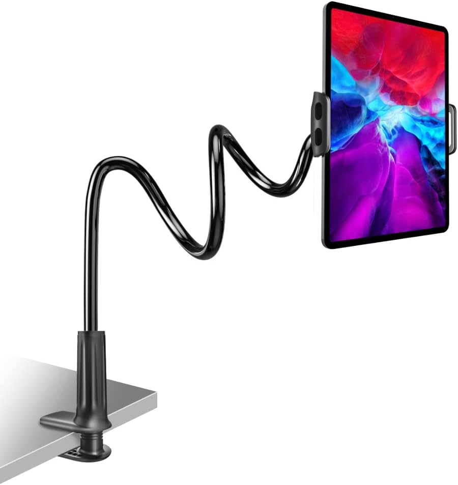 GVTECH Gooseneck Tablet Stand, Universal Tablet Mount Holder 360