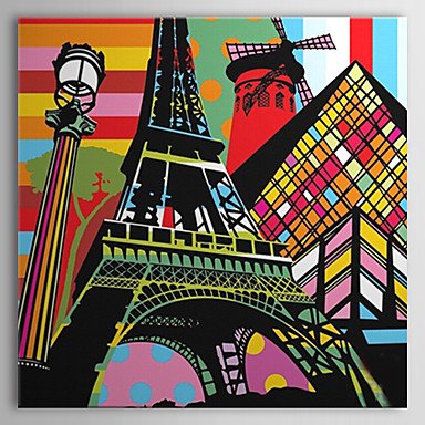 FanVass tela tesa art pop art paesaggio motorino