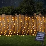 DBFAIRY Solar Curtain Lights,19.6ft x 3.3ft...