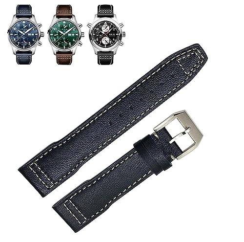 Bracelet de montre cuir de vachette pour IWC Portofino