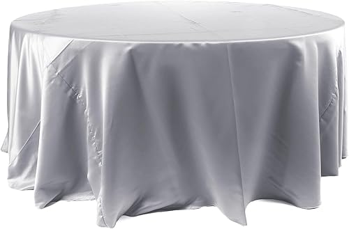 Efavormart - Mantel redondo de satén de 120 pulgadas para cocina, comedor, catering, boda, fiesta de cumpleaños, eventos