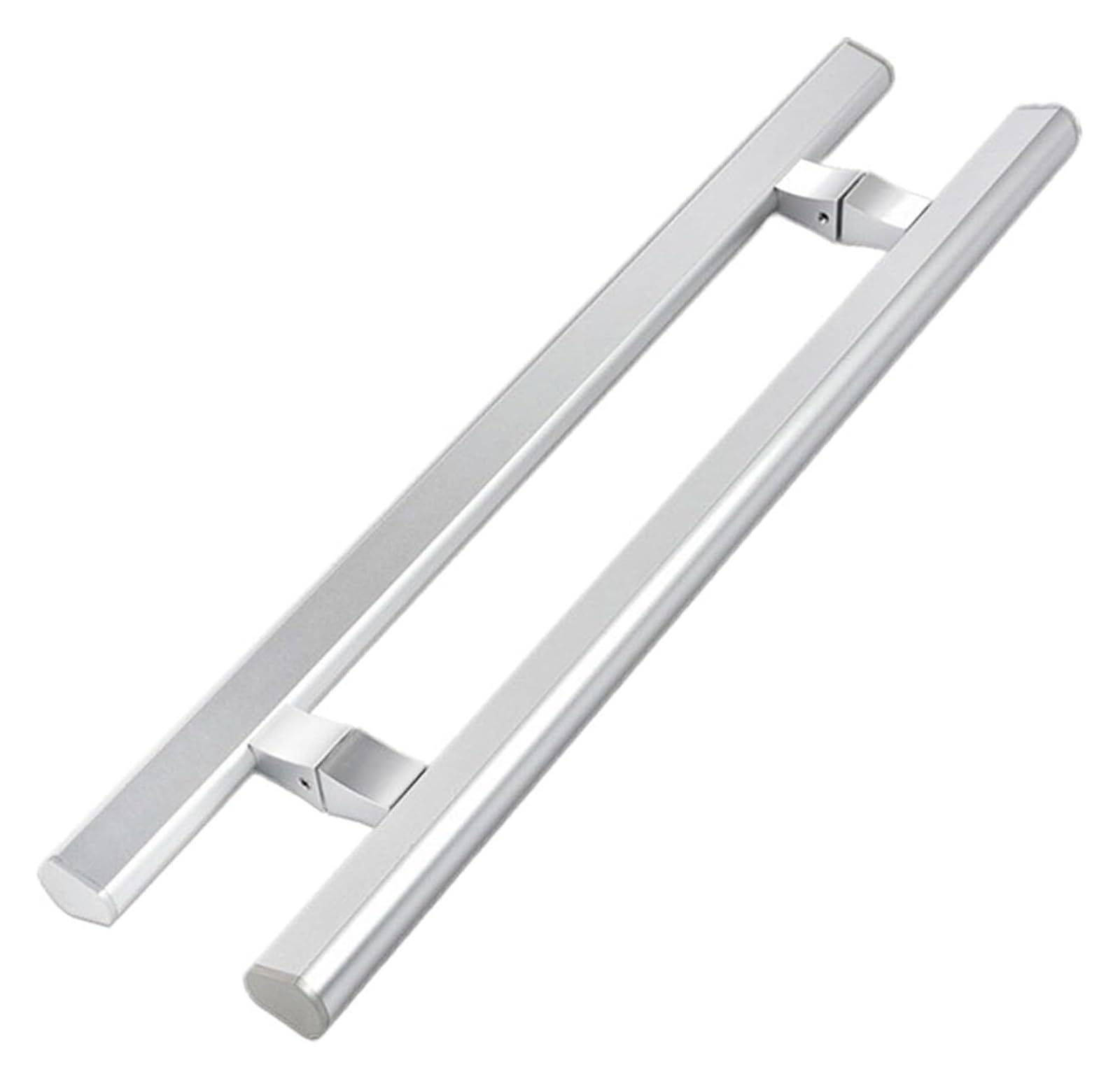 LQZAXSRDR Sliding Barn Door Handle, Glass Door Handles H Shape Pull Grab Rod Stainless Steel Bar to Silver Multiple Sizes(Pitch-800mm)