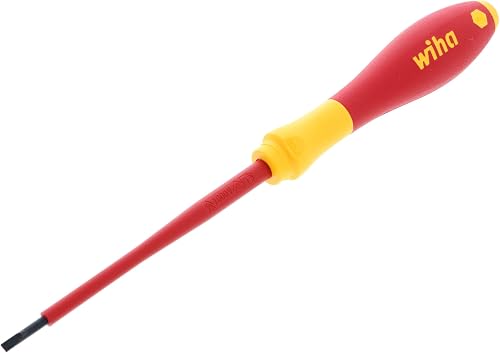 Tools Ins Screwdriver, Slotted, 1/8x4 in, Round, Red and Black, One Size (32012)