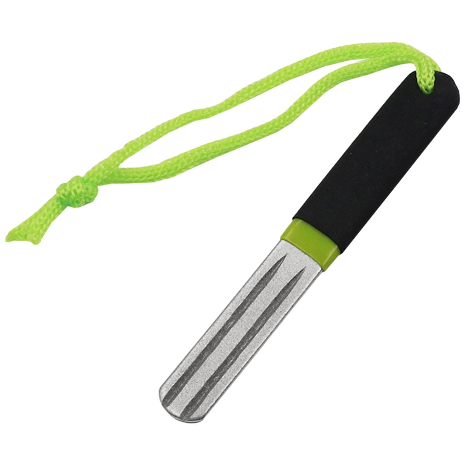 SculptZen Portable Fishing Hook Sharpener with Hanging Strip,Diamond Fish Hook Grinding File with Non Slip Handle,Double Side Fishing Sharpening Stone for Fishing Grinding