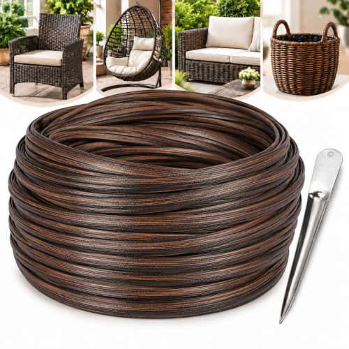 Wicker Repair Kit with Weaving Tool, 20M Patio Chair Repair Rattan Material