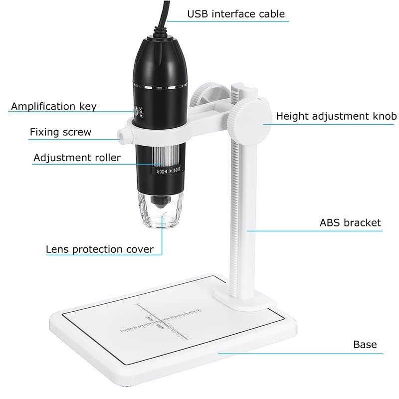 Microscope numérique portable 1600X et kit de lames 1080p - 6