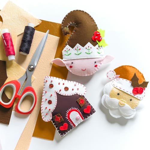 Image of XSEINO 12 Rolls 8 inchx35 inch(20.5x90cm) 1.4mm Thick Soft Felt Fabric Sheet 12 Assorted Brown Series Colors Felt Pack for DIY Craft Sewing Squares Nonwoven Patchwork