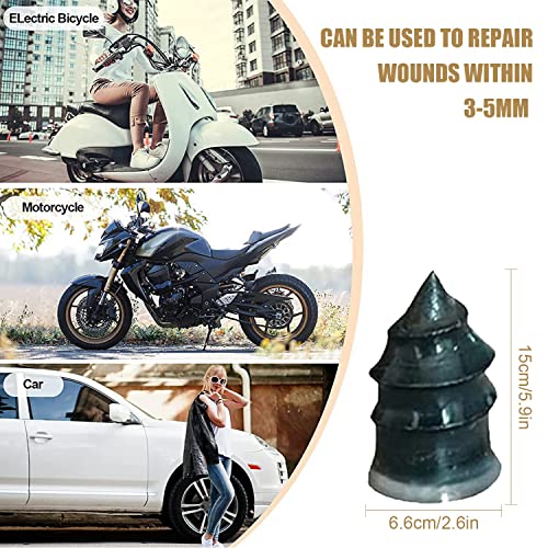 20 PCS Car Tire Repair Rubber Nail,Tire Repair Spiral Rubber Nails, Auto Motorcycle Vacuum Tire Repair Nail Fast Repair Tool Self-Service Tire Repair Nail (Large)