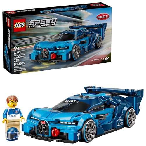LEGO Speed Champions Bugatti Vision Gran Turismo Hyper Sports Car Building Toy for Kids & Gamers -...