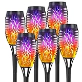 🌞【Lampes solaires étanches】: Les lampes solaires de jardin avec IP65 sont étanches, pas besoin de s'inquiéter de la pluie, de la neige, de la forêt ou de tout environnement humide, d'autre part, l'utilisation de lampes solaires pour la décoration de jardin est sûre et fiable avec un travail de haute qualité, durable et stable.