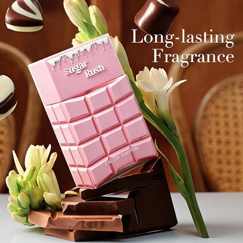 Image of AFLUXE sugar rush Candied Dreams EDP Perfume for Women, Grapefruit & Jasmine Scent, Long Lasting Floral Fragrance, Cologne for Daily Use, 3.4 Fl Oz