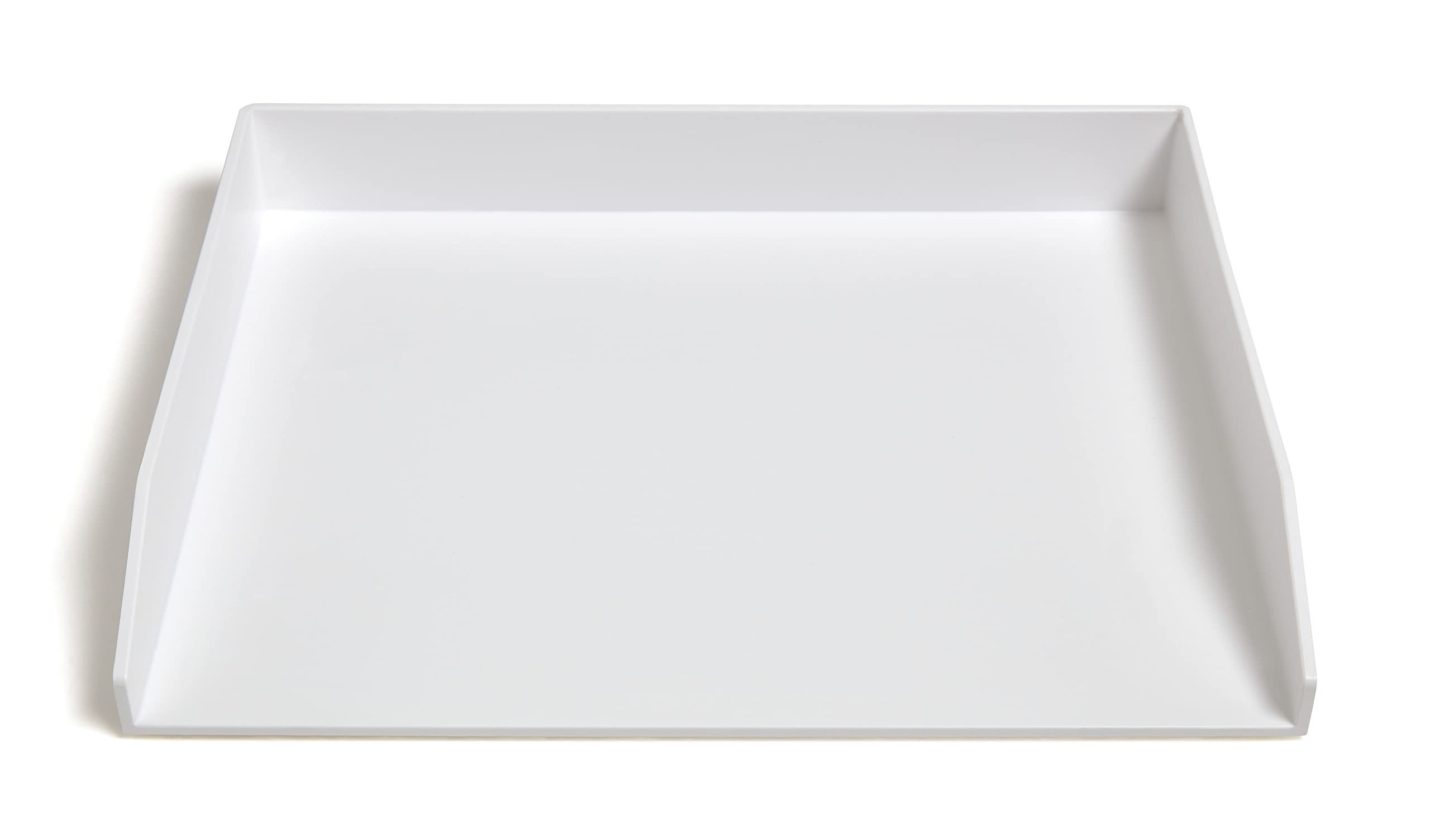 Staples TRU RED Side Load Stackable Plastic Letter Tray, White, 2/Pack (TR55291-CCVS)