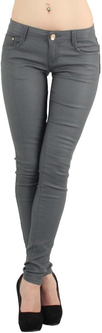 5ème Saison - Jegging stretch huilé effet push-up Cindy. H - Femme :  Amazon.fr: Vêtements