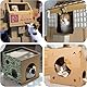 Katzenkratzer-Schneider, Kartonschneider für Katzenkratzer, 3D gedrucktes Pappstreifen Werkzeug, Umweltfreundliches Handschneidewerkzeug, für Katzenliebhaber, Kratzbaumzubehör & Teile