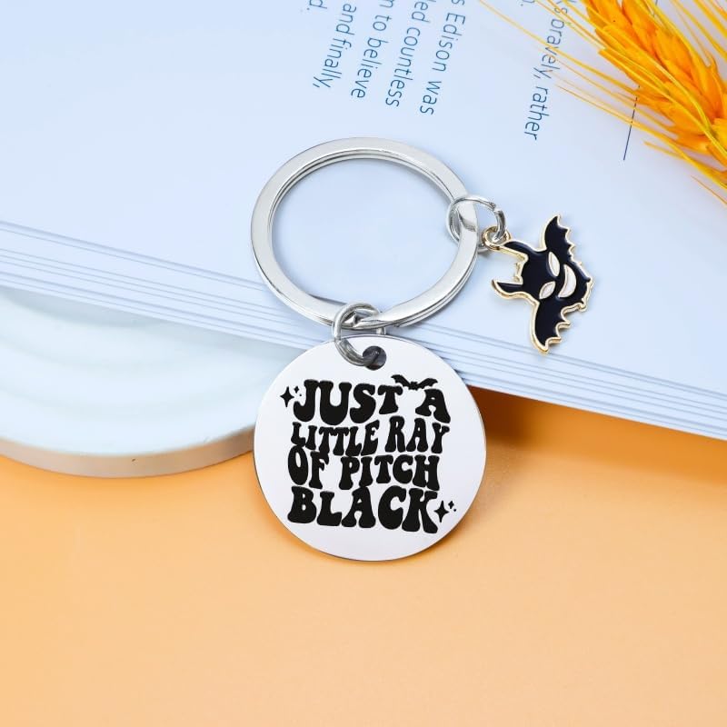Bat Keychain BATS ARE MY SPIRIT ANIMAL Gift - Halloween Keychain Bat Themed Flying Animal Lover Gift Christmas Birthday Presen