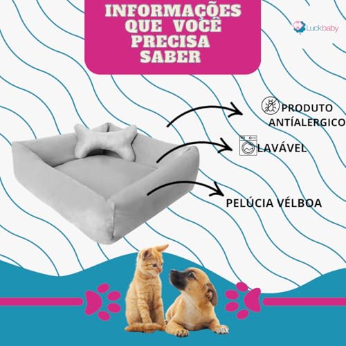 Caminha Pet Cama De Cachorro E Gato Casinha Confortável Lavável Antiderrapante 55cmx50cm Colchonete