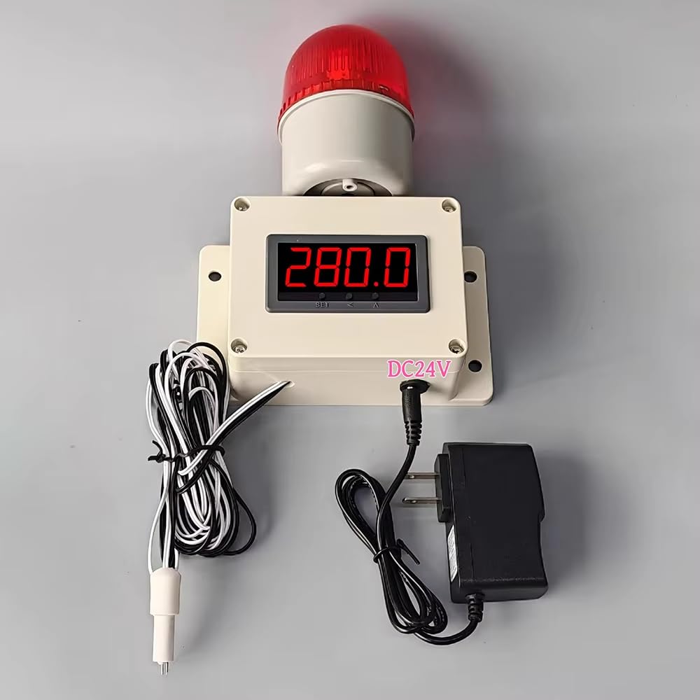 Toplionace Medidor Digital de Conductividad Eléctrica EC con Alarma de 90 Db – Probador de Tds con Electrodo de Agua Pura, Cable de Sonda de 3,0 M