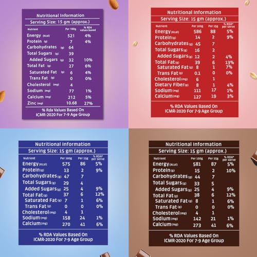 Image of Gladful No Palm Oil Spreads Combo | Hazelnut Almond, Caramel Oat Cookie, Chocolate Crunchy, Chocolate Almond | No Refined Sugar | Premium Dessert | Clean Ingredients | Chocolatey & Nutty Healthy Spreads (4 x 300g)