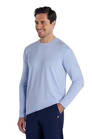 Mens Long Sleeve T-Shirt - UPF 50 Sun Protection - Morada