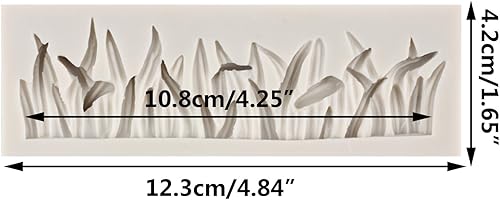 Miniatura 2 de MINFEIDMS Molde de silicona para valla de hierba para decoración de tartas, decoración de cupcakes, caramelo y goma de mascar de chocolate, arcilla