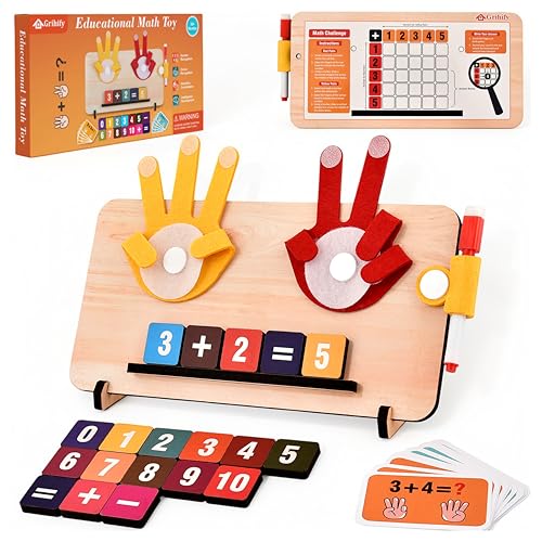 Image of Educational Math Learning & Activity Toys for Kids 3-5 | Early Cognitive Development Montessori Toy for 3, 4 | Number Counting for Toddlers 3, 4 | Birthday Gift for 3, 4, 5 Year Old Boys & Girls