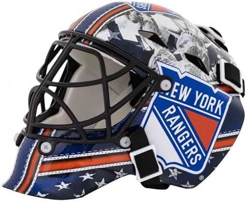 New York Rangers Unsigned Franklin Sports Replica Mini Goalie Mask - Unsigned Mask