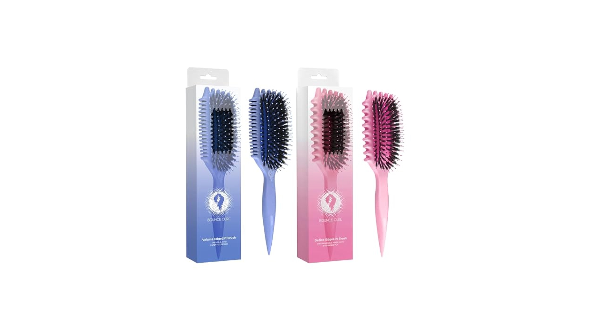 belulu CaviStyle(ピンク) Amazon.com : Bounce Curl EdgeLift Brush Duo - Includes Blue