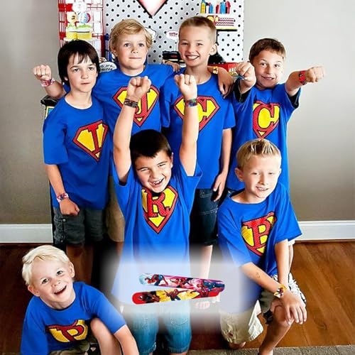 POPOYU Schnapparmband Kinder,24 Stück Armband Geburtstagsdeko Slap Armbänder Klatscharmband Wristband für Mitgebsel Kinder Geburtstagsgeschenke Spielpreise Partytütenfüller