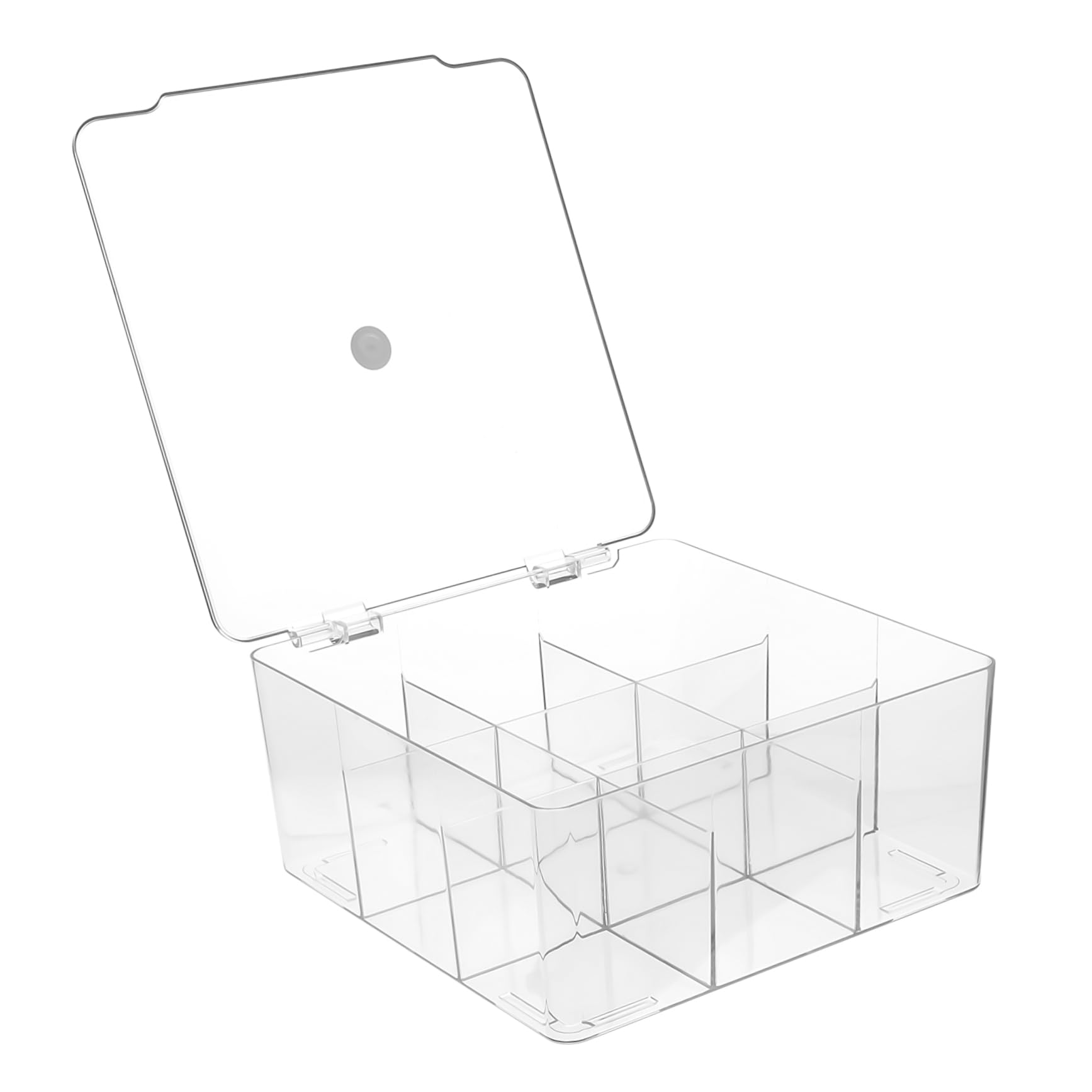 Cabilock Caja de Almacenamiento de Hardware con Tapa, Plástico, 9 Rejillas