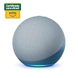 Echo com Alexa (Geração mais recente): Com som premium e hub Zigbee de casa inteligente - Cor Azul glide