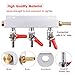3-Way Gas Manifold CO2 Distributor Manifold 5/16 inch Barb/Stem Splitter Beer Integrated Check Valves Homebrew Beer Making Brewing Tool