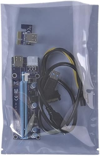 Miniatura 5 de 10 bolsas antiestáticas con parte superior abierta de 15.75 x 19.69 pulgadas, extra grande, bolsa de blindaje ESD con calcomanías sin estática para