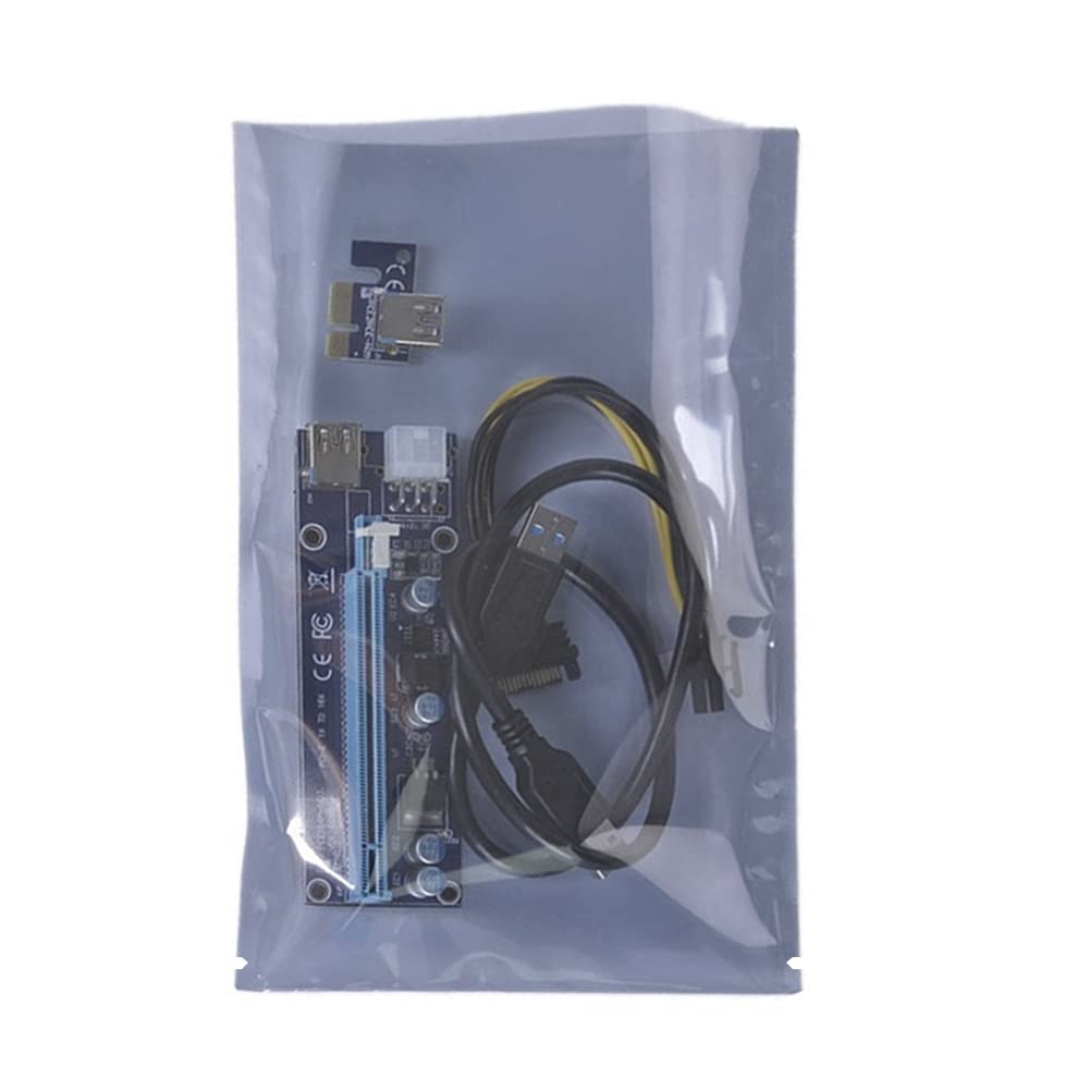 10 sacchetti antistatici super grandi, con apertura superiore, 40 x 60 cm, antistatici, con adesivi per elettronica