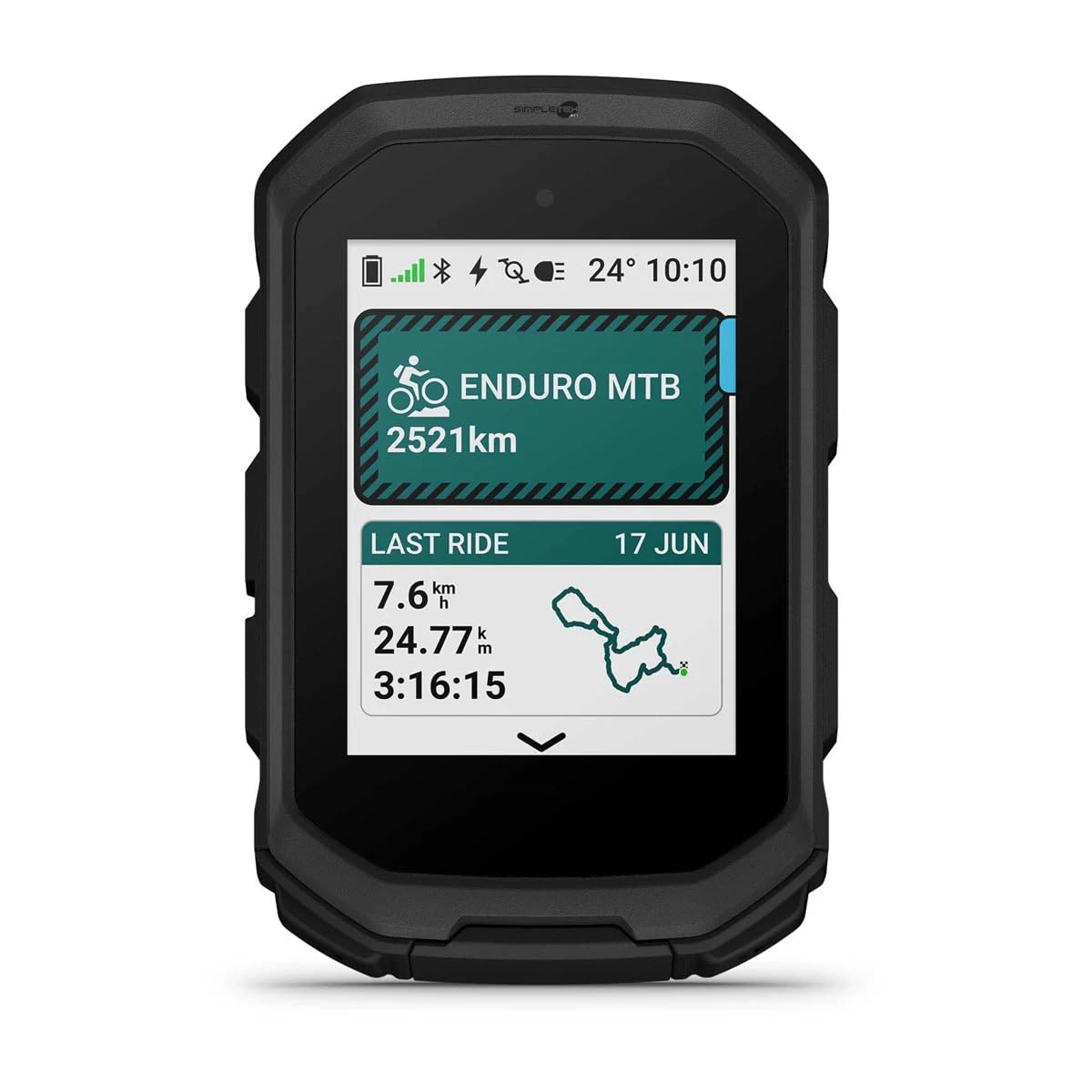 SIMPLETEK - Ciclocomputer GPS Multibanda Mountain Bike Fuoristrada 32 gb | Ciclocomputer fuoristrada, GPS multibanda 5Hz, mappe sentieri integrate, metriche salti, display robusto, autonomia fino 26h