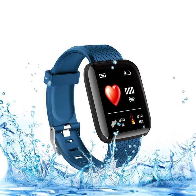 Drumstone 【Deal with 12 Years Warranty D116 Touchscreen Smart Watch Bluetooth Smartwatch with Heart Rate Sensor and Basic Functionality for All Boys & Girls (Blue) (B0BFNT8S5X) Amazon Price History, Amazon Price Tracker