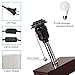 lifeholder Table Lamp, Nightstand Lamp with USB Charging Port and Warm White Led Bulb, Wooden Claret Base Beside lamp, Modern USB Lamp Perfect for Bedroom, Living Room, or Office