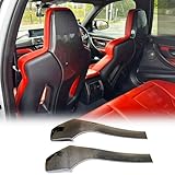 MCARCAR KIT Real Carbon Fiber Seat Back Covers for BMW F82 M4 F80 M3 2014-2020 Customized Interior Trim Backseat Cap Accessories (2PCS)