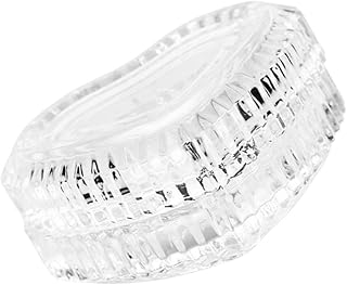 ハート型ジュエリーディスプレイボックス クリアガラス製 – 収納付き蓋付きケース 家庭やパーティーの装飾に