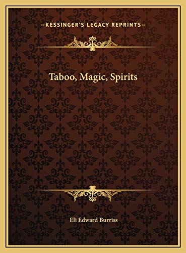 Taboo, Magic, Spirits Taboo, Magic, Spirits view 2