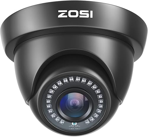ZOSI 2.0MP HD 1080p 1920TVL cámara de seguridad, 4 en 1 HD TVICVIAHDCVBS cámara CCTV, visión nocturna de 80 pies, interior al aire libre, carcasa de
