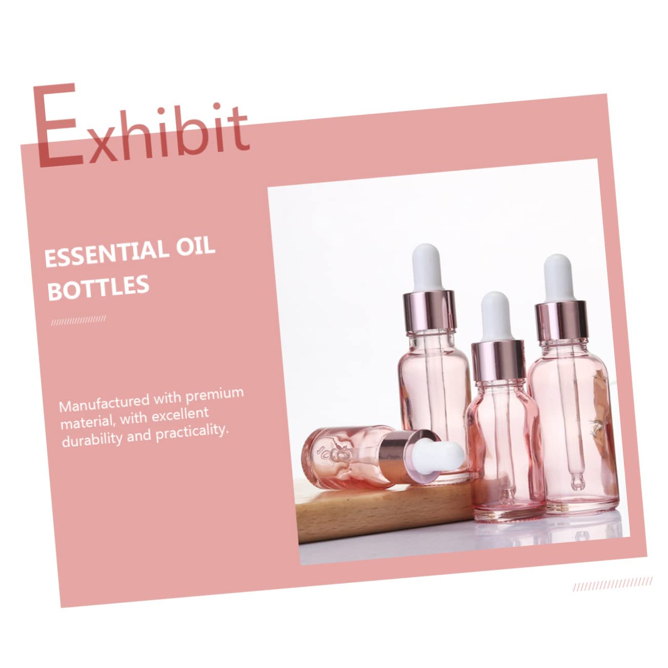Didiseaon 30piezas Frascos Cuentagotas De Viaje Botellas De Vidrio Gotero Para Aceites Esenciales y Lociones