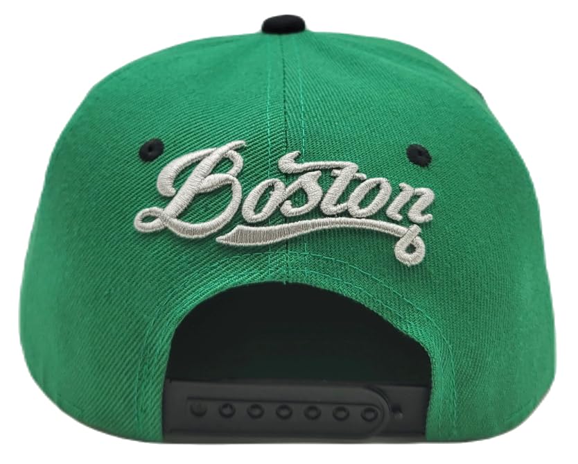 Boston New Leader Premium Hurricane Green Black Era Snapback Hat Cap miniatura 6