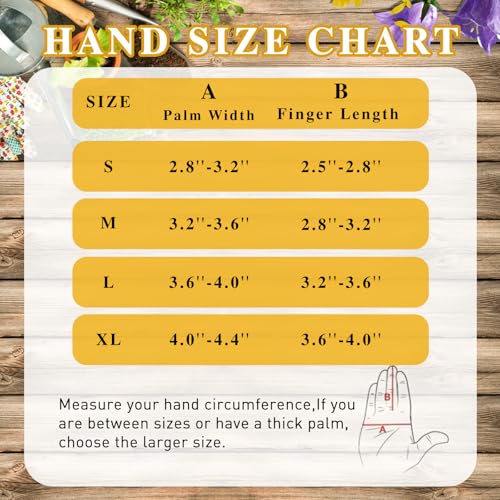 Image of HANDLANDY Rose Pruning Gloves for Men Women, Thorn Proof Gardening Gloves | Long Leather Gardening Gloves, Breathable Leather Gauntlet, Best Garden Gifts & Tools for Gardener (Caramel Brown, XL)