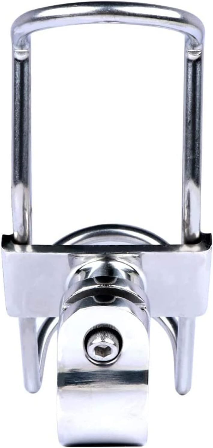 Fishing Rod Racks 2 Cps Stainless Steel Rail Mounted Clamp On Rod Holder For Fishing Boat Kayak Marine For Rails for Boat Yacht(32mm)